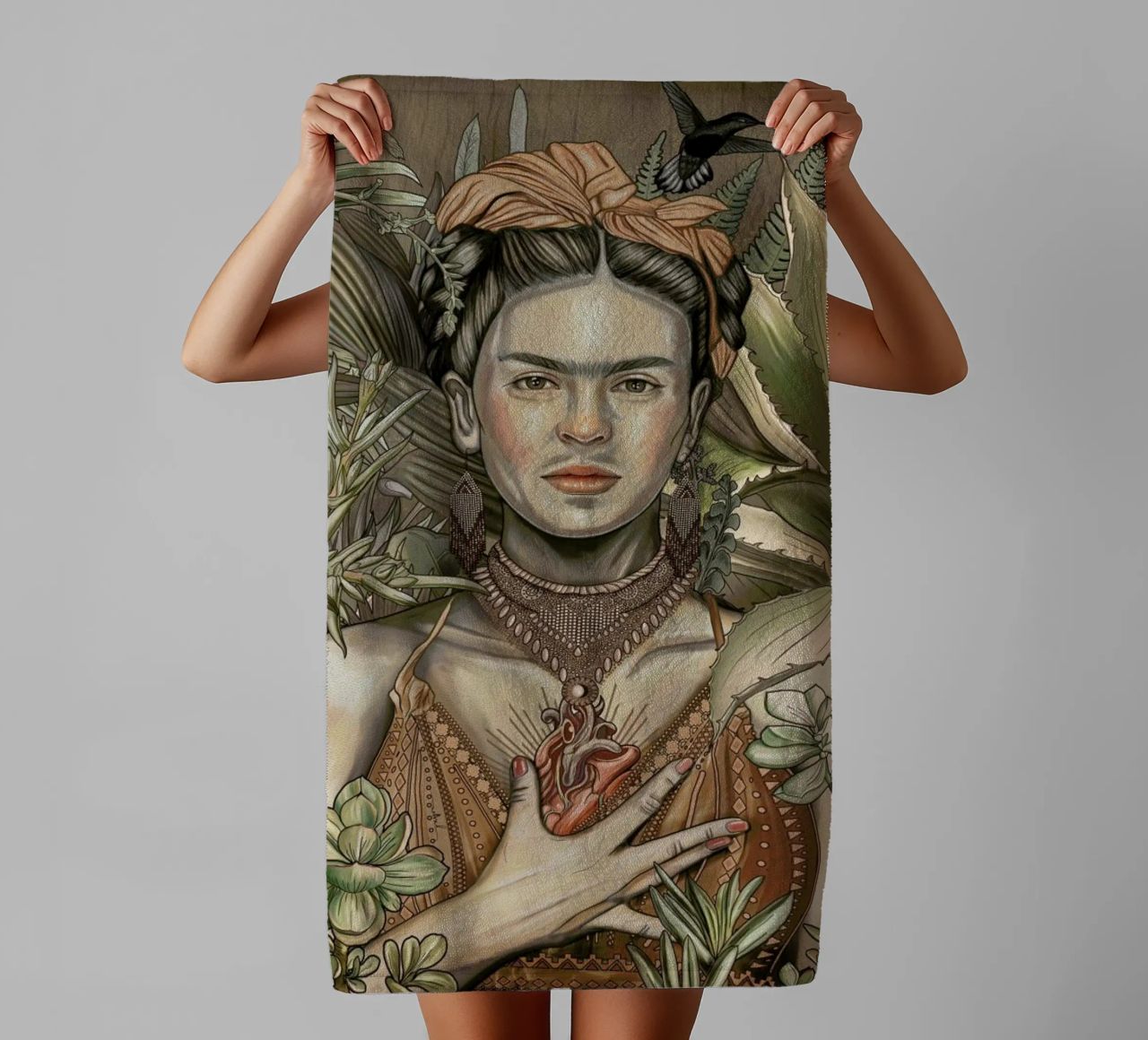 El Corazon Espiritual 2 serviette de bain de Nettsch
