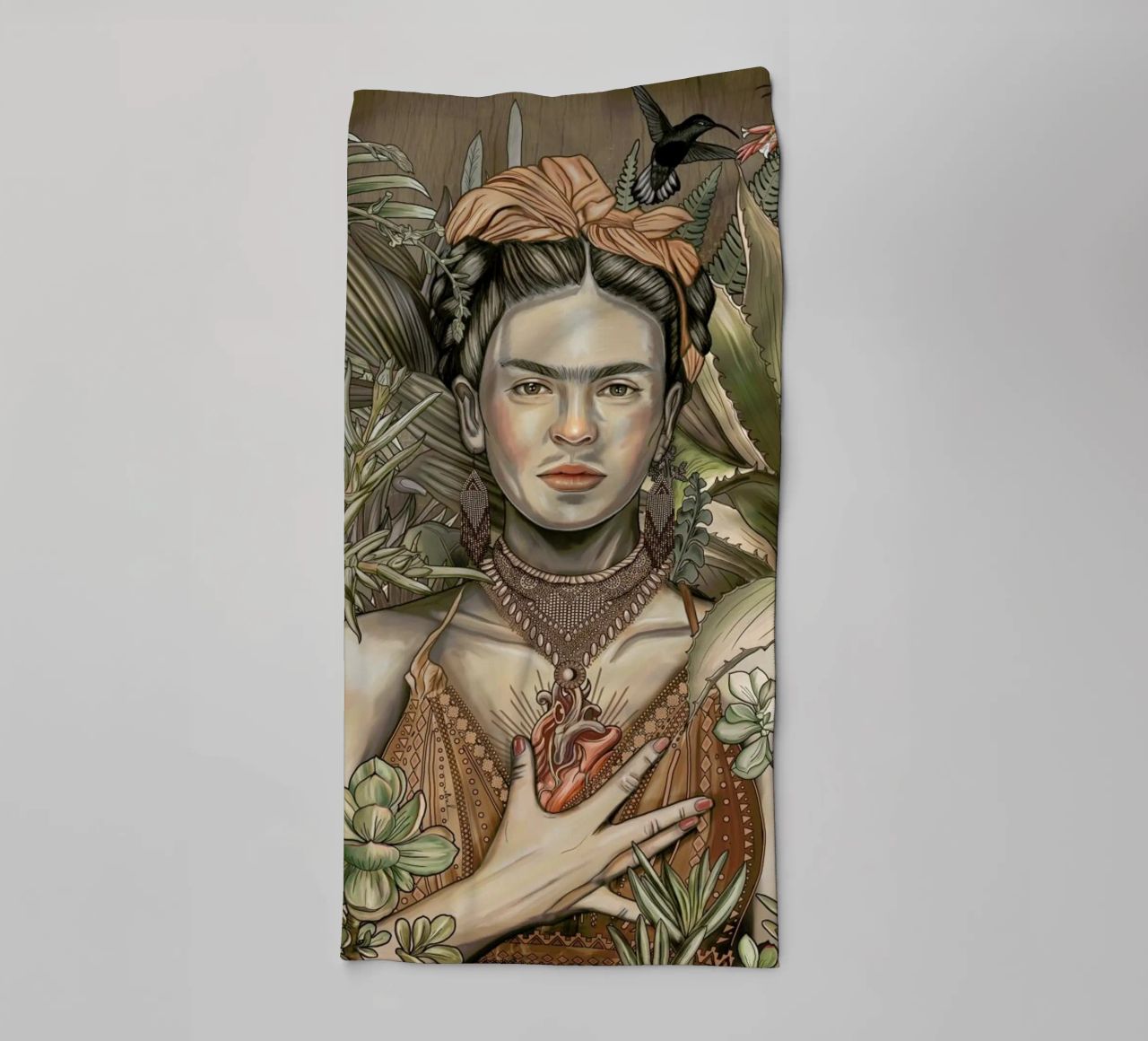El Corazon Espiritual 2 serviette de bain de Nettsch