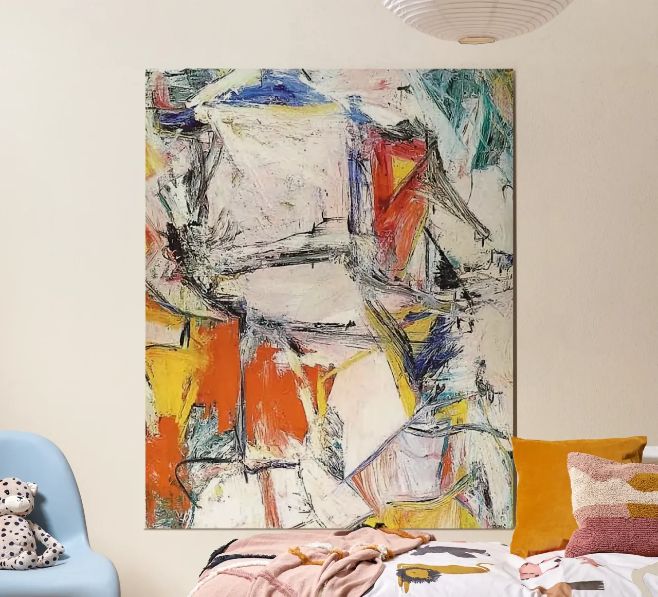 La leggenda di Willem De Kooning poster con telaio in plastica da Family ARTWORK