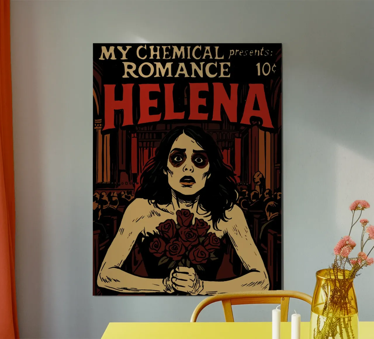My Chemical Romance Helena poster with aluminum frame by lucasmeier