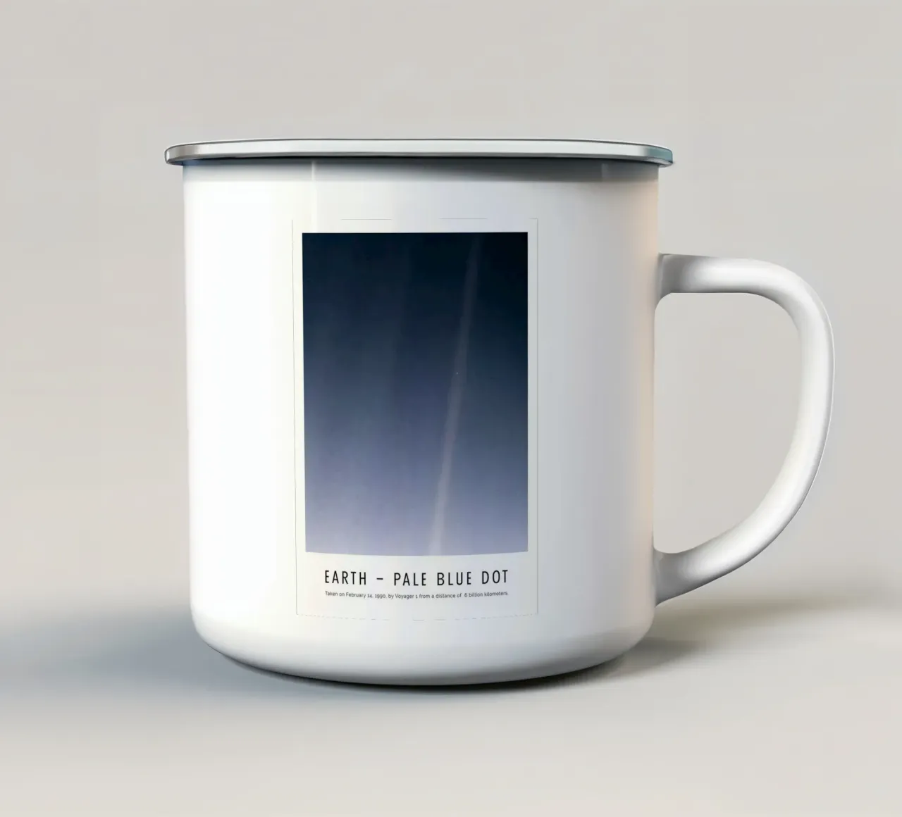 Terra - Punto blu pallido tazza in smalto da harris shop