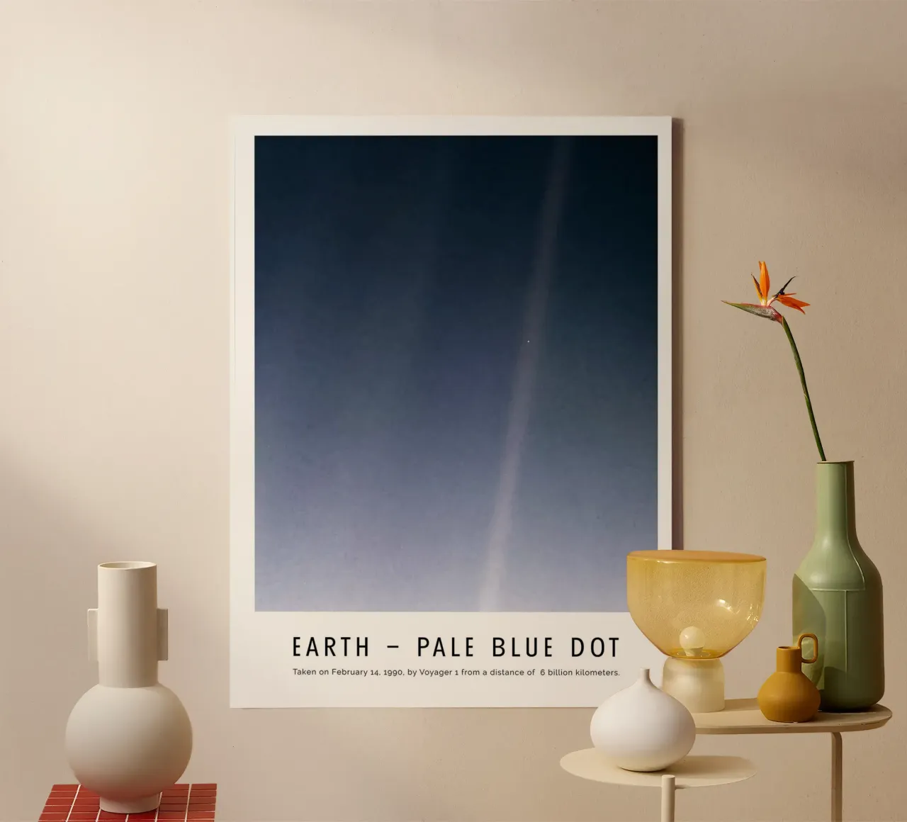 Terra - Punto blu pallido tela con Cornice a cassetta da harris shop