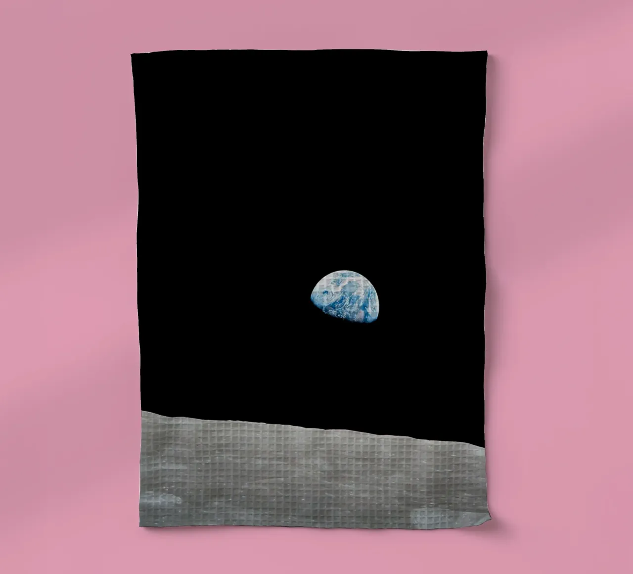 La Terre vue de la Lune torchon de harris shop