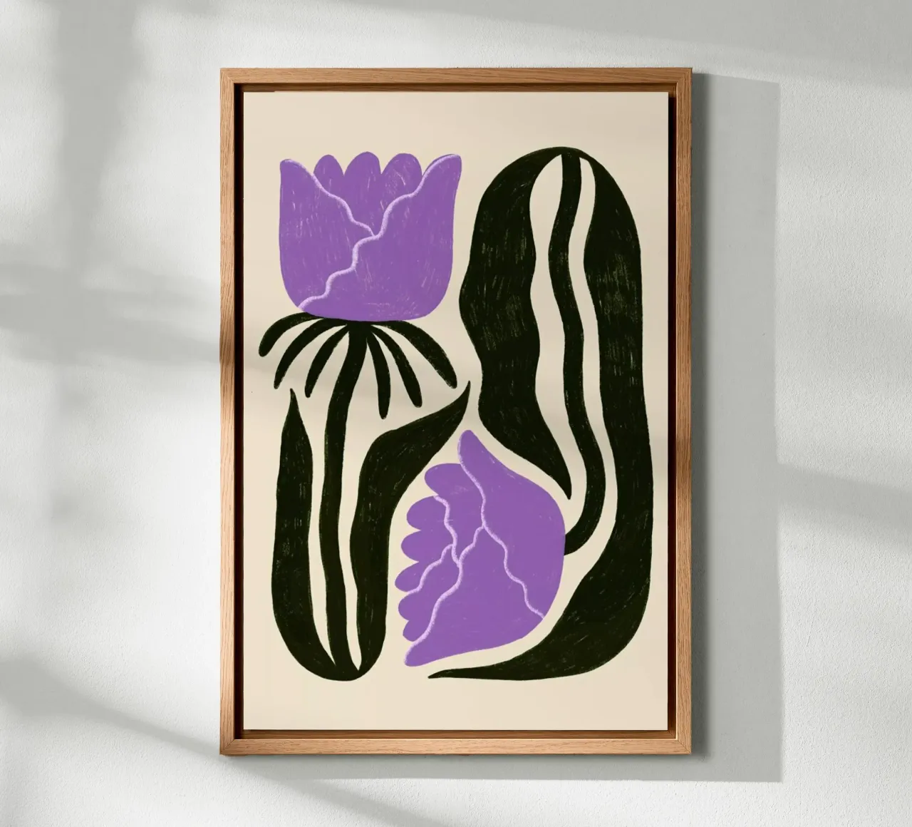 Carnation Combination canvas met Baklijst van Pure