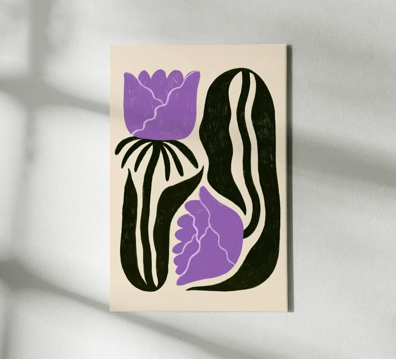 Carnation Combination canvas met Baklijst van Pure