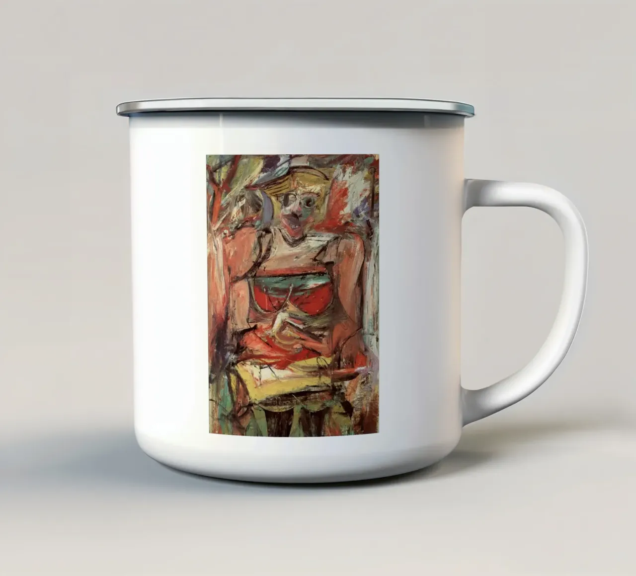 Willem De Kooning Donna Sexy tazza in smalto da Family ARTWORK