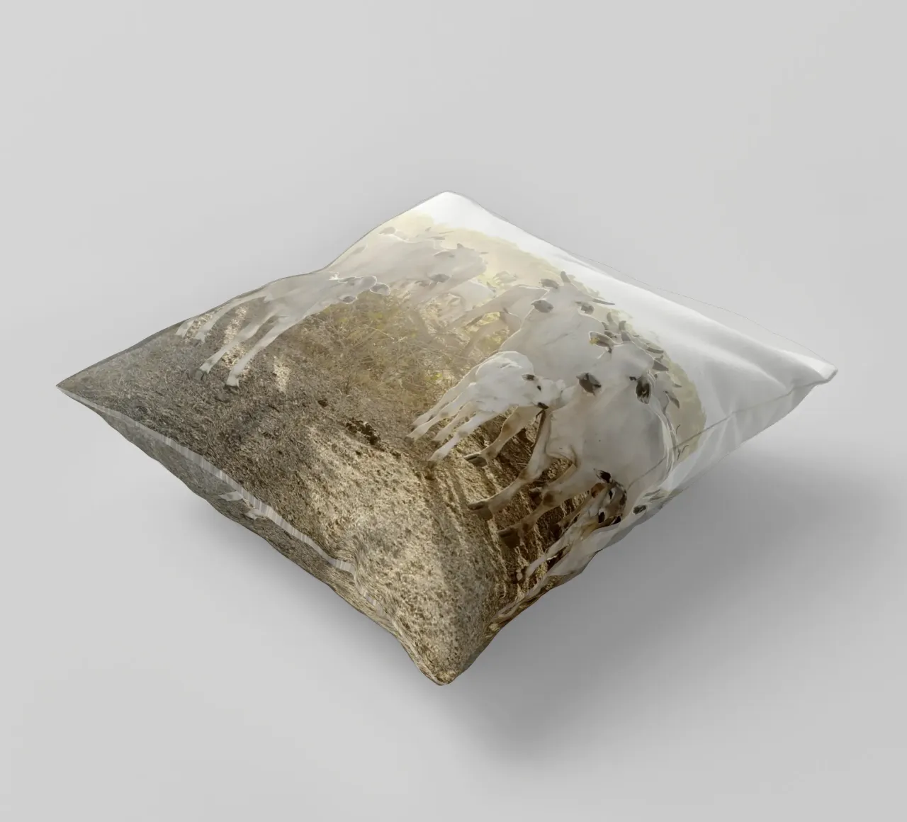 Mucche bianche in fattoria cuscino da KISSA STUDIO