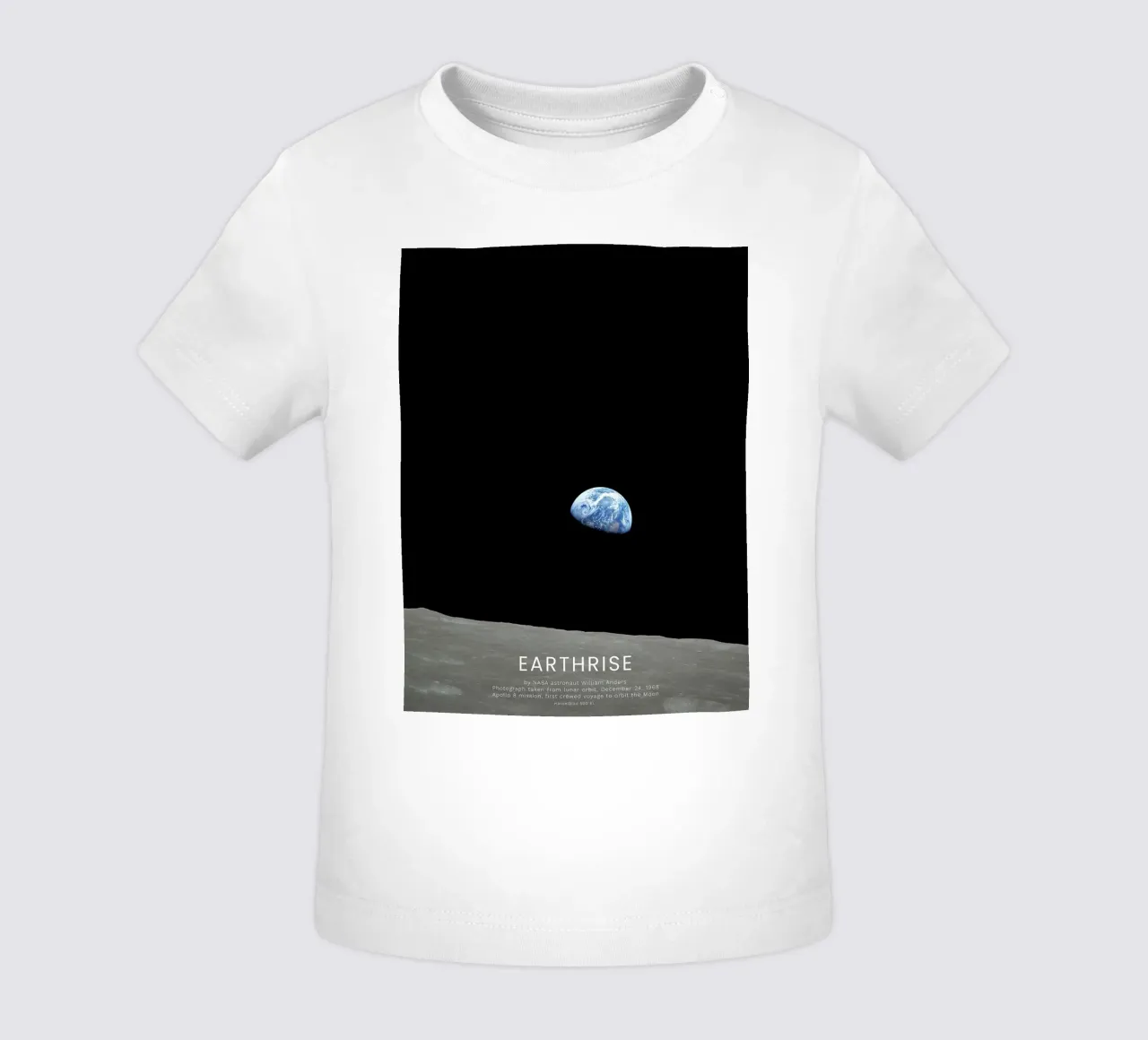 Earthrise - Apollo 8 maglietta neonato da harris shop