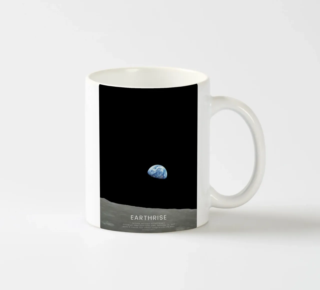 Earthrise - Apollo 8 tazza in ceramica da harris shop
