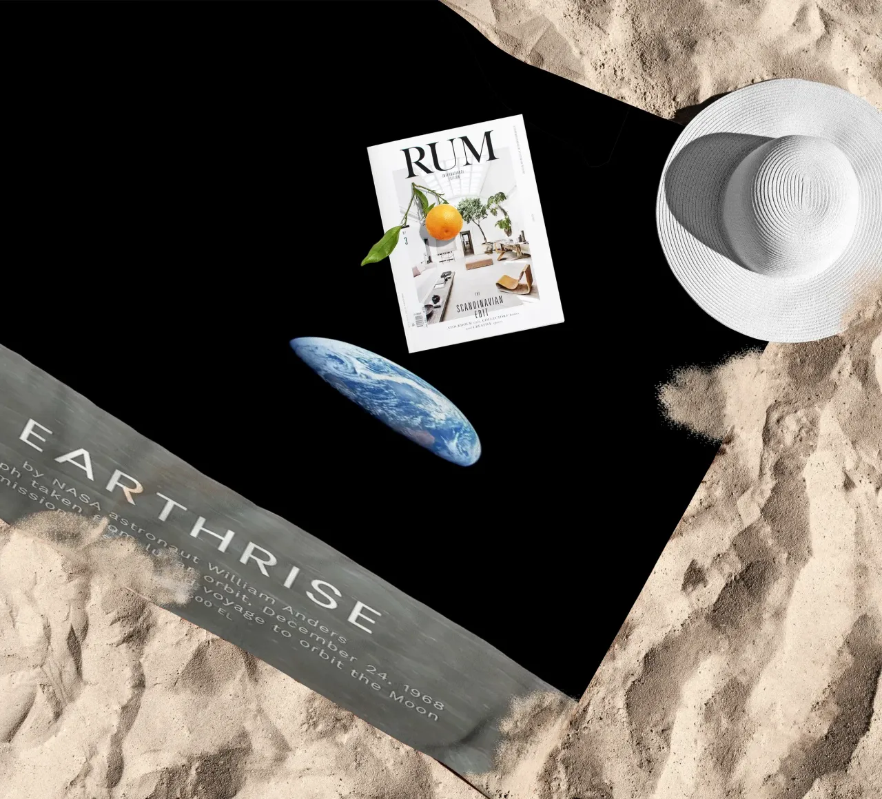 Earthrise - Apollo 8 telo mare da harris shop