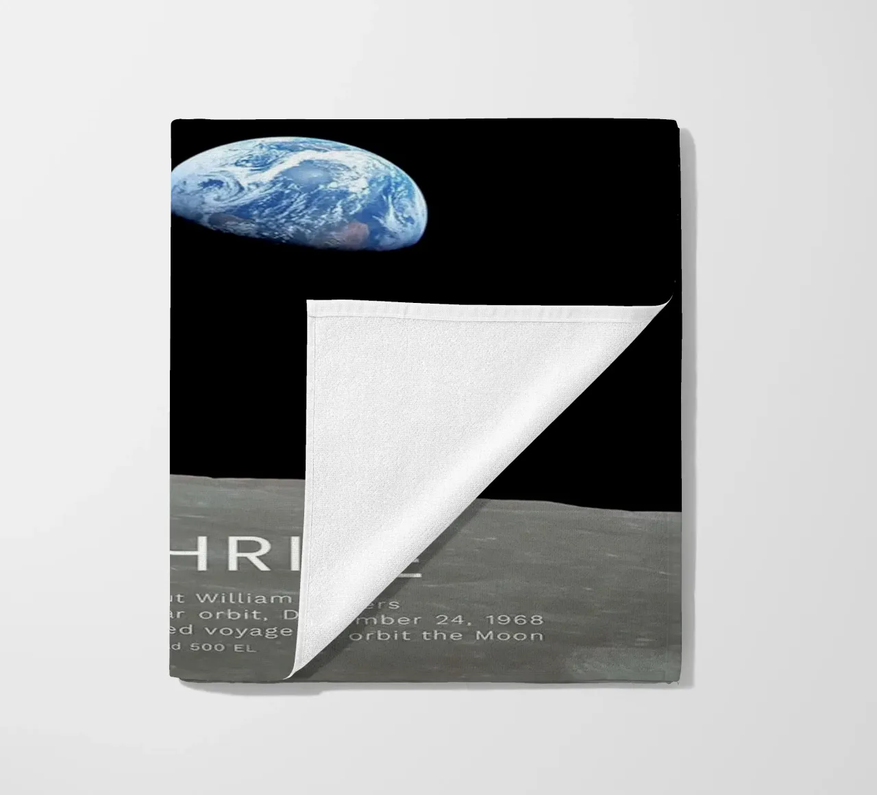 Earthrise - Apollo 8 telo mare da harris shop