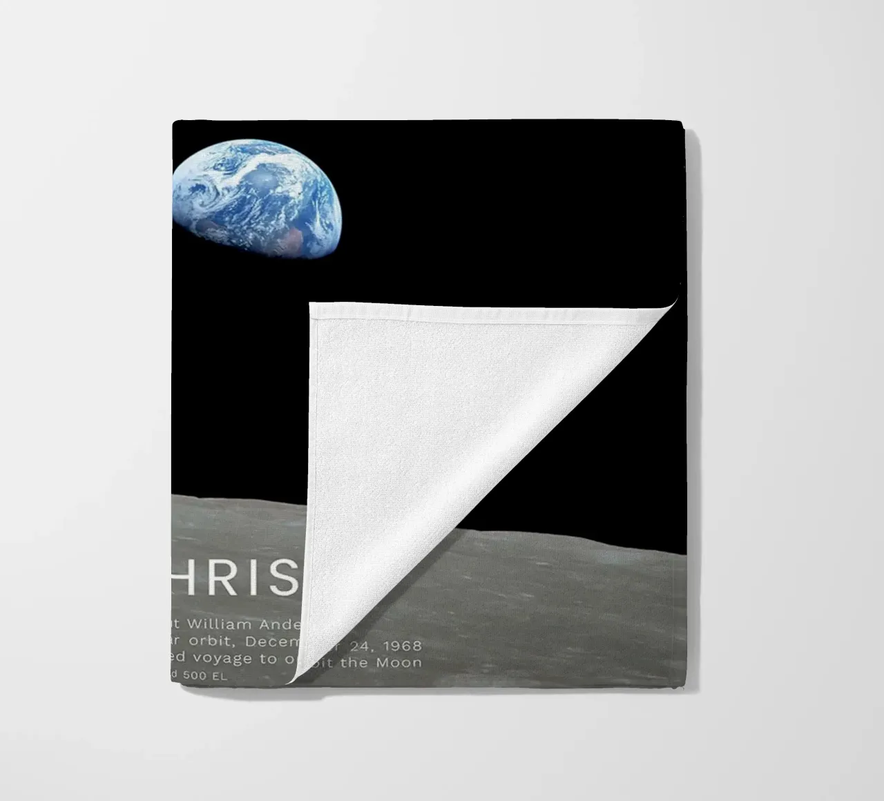 Earthrise - Apollo 8 telo mare da harris shop