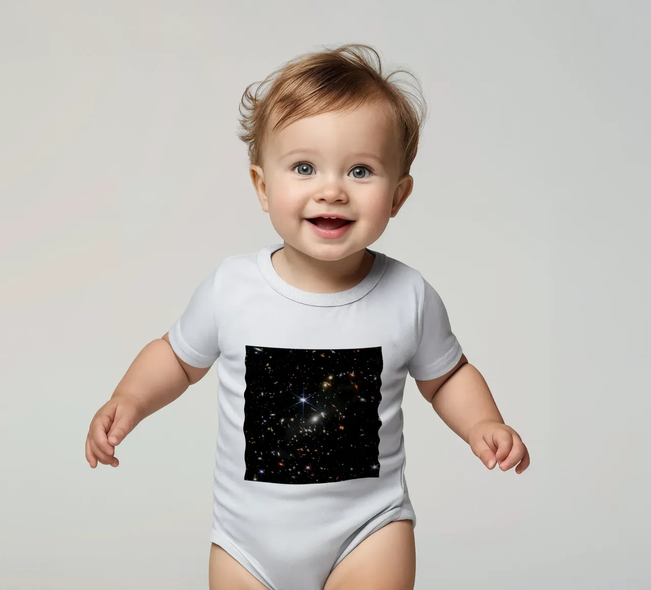 James Webb - First deep field image short-sleeve baby romper by harris shop