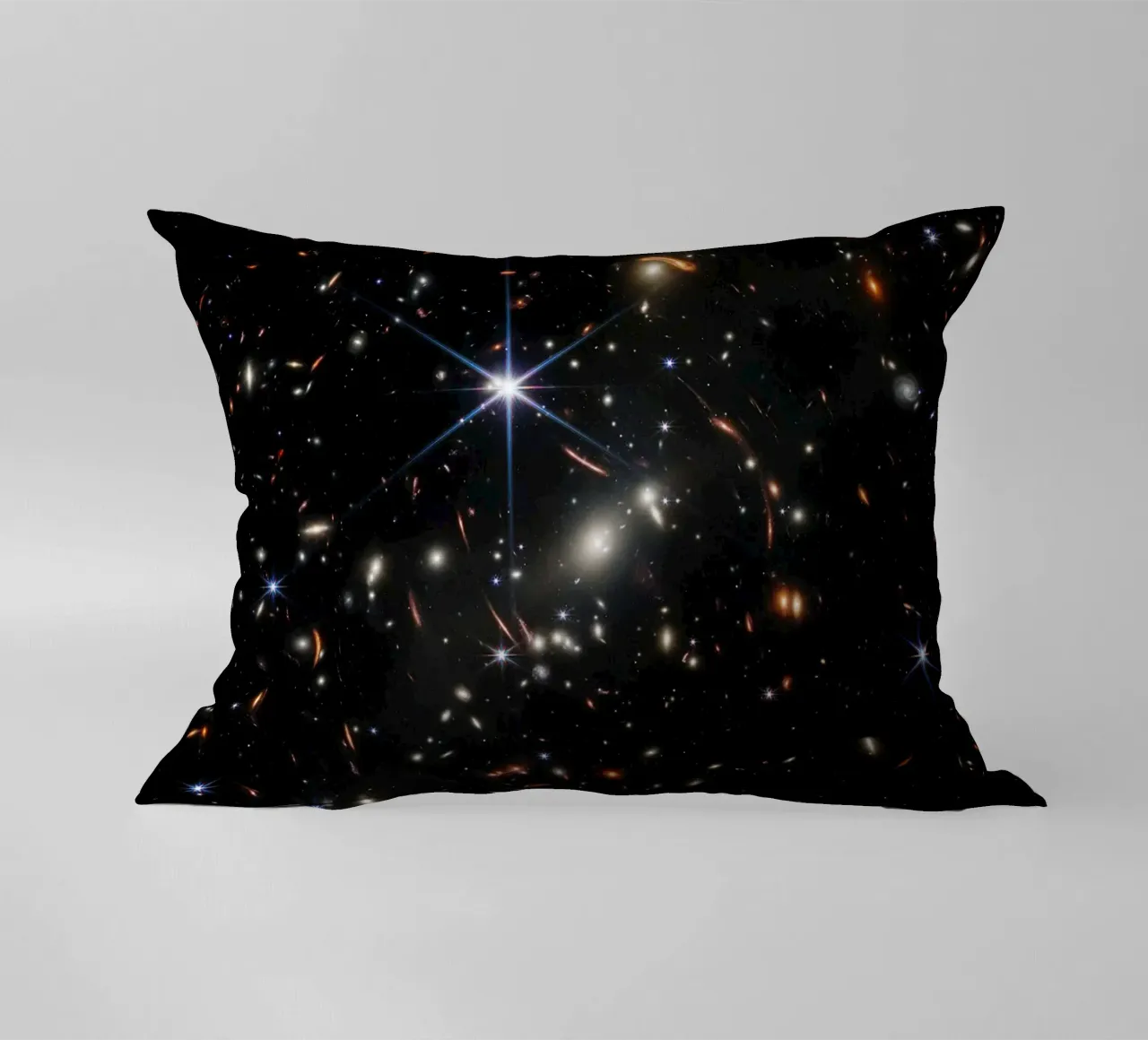 James Webb - First deep field image decorative cushion by harris shop