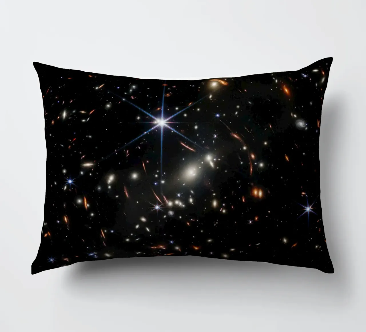 James Webb - First deep field image decorative cushion by harris shop