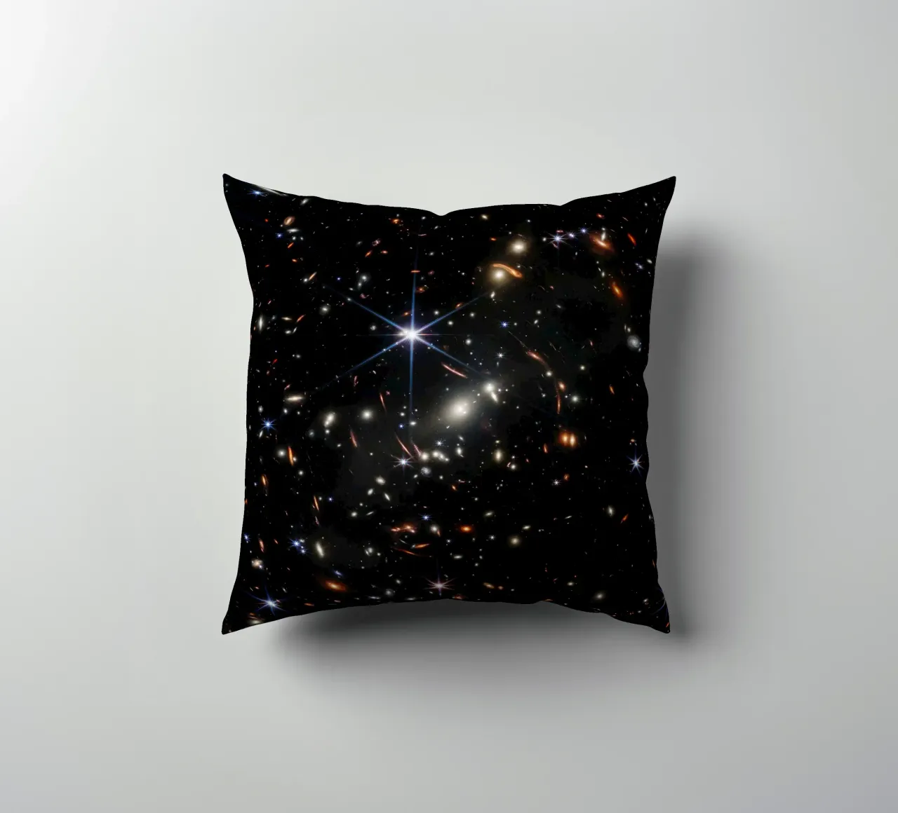 James Webb - First deep field image decorative cushion by harris shop