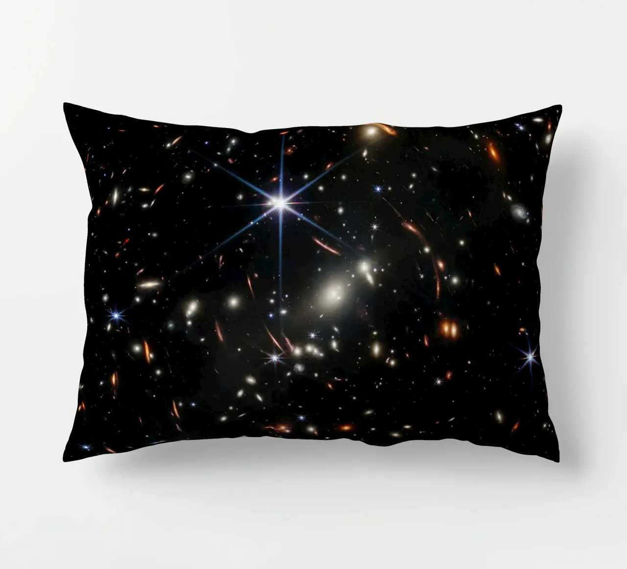 James Webb - First deep field image decorative cushion by harris shop