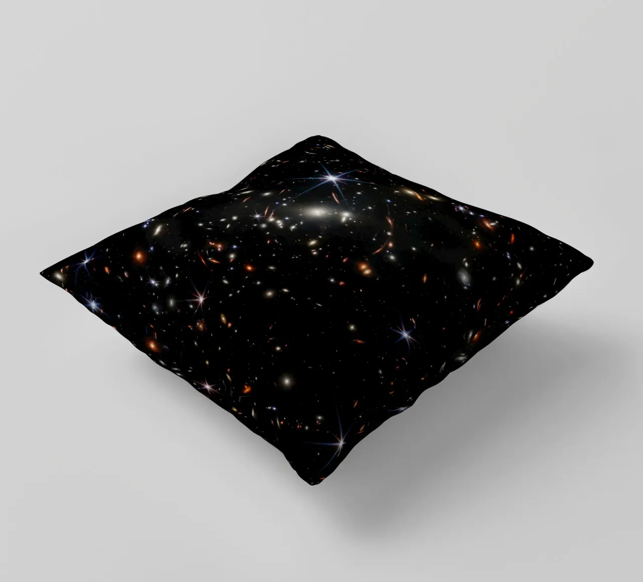 James Webb - First deep field image decorative cushion by harris shop