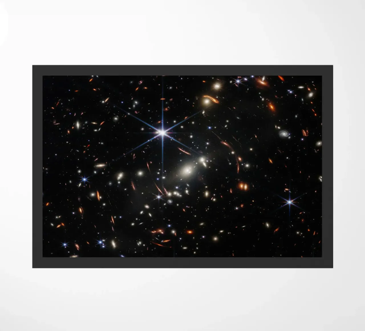 James Webb - First deep field image doormat by harris shop