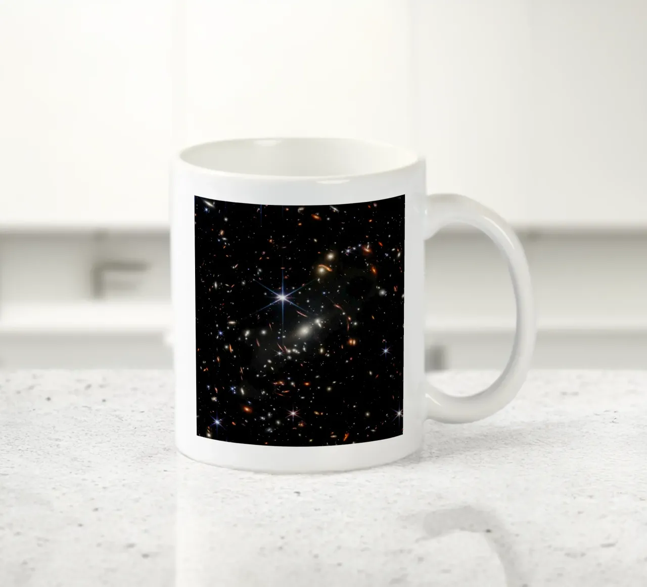 James Webb - First deep field image ceramic mug by harris shop