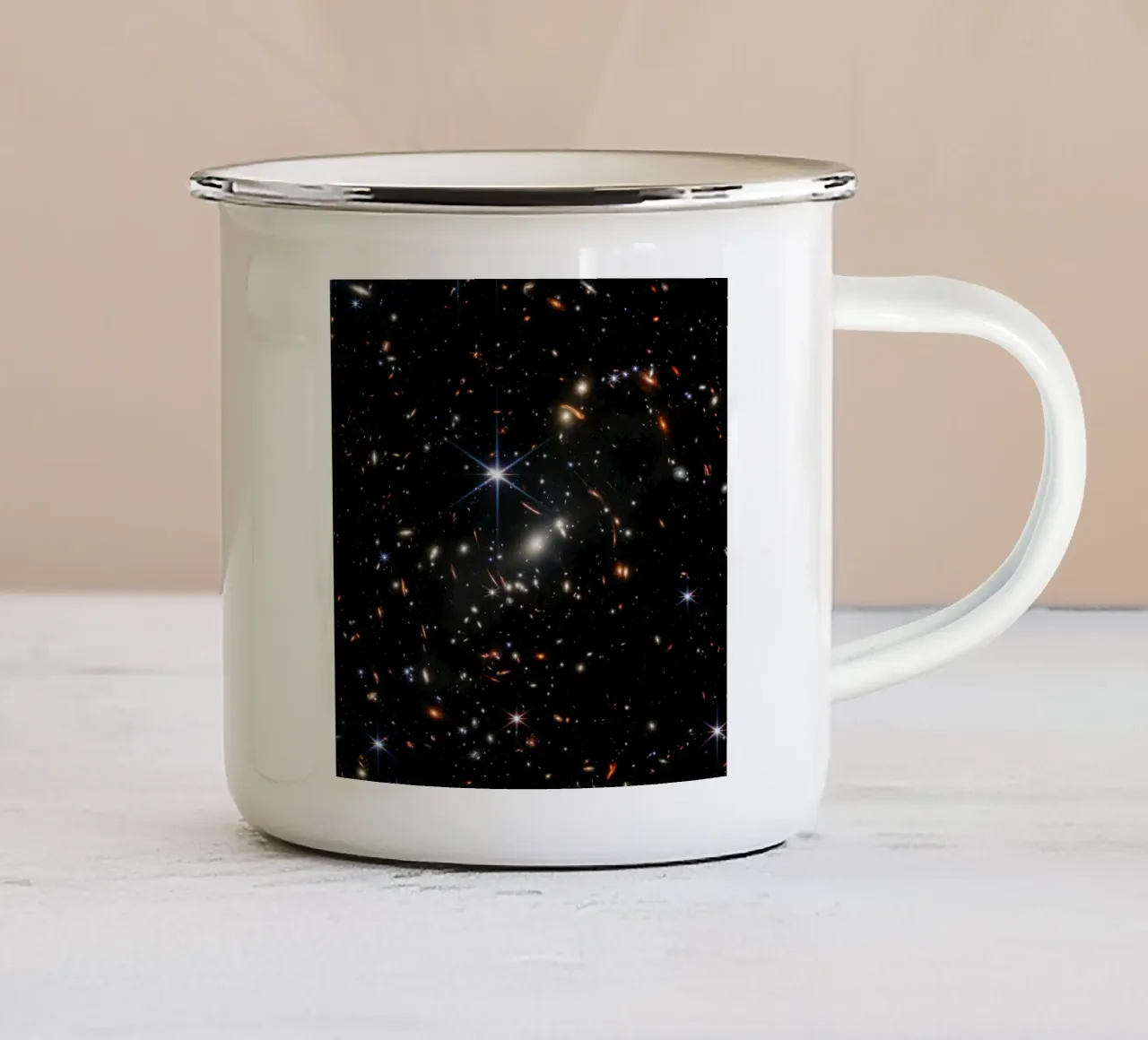 James Webb - Prima immagine in campo profondo tazza in smalto da harris shop