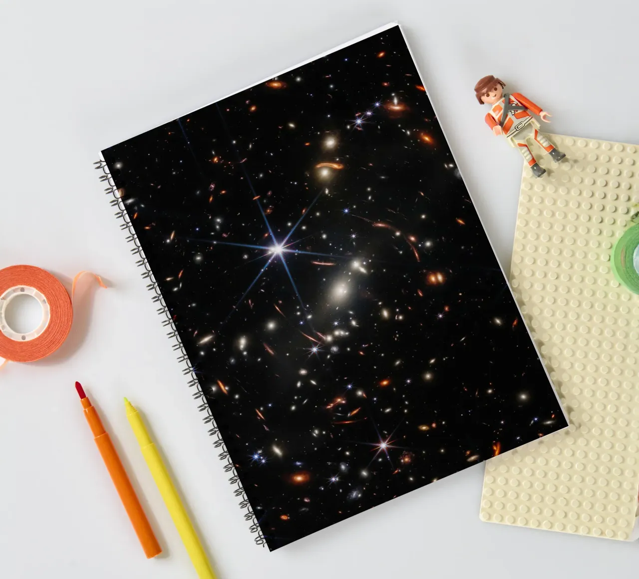James Webb - First deep field image spiral notebook by harris shop