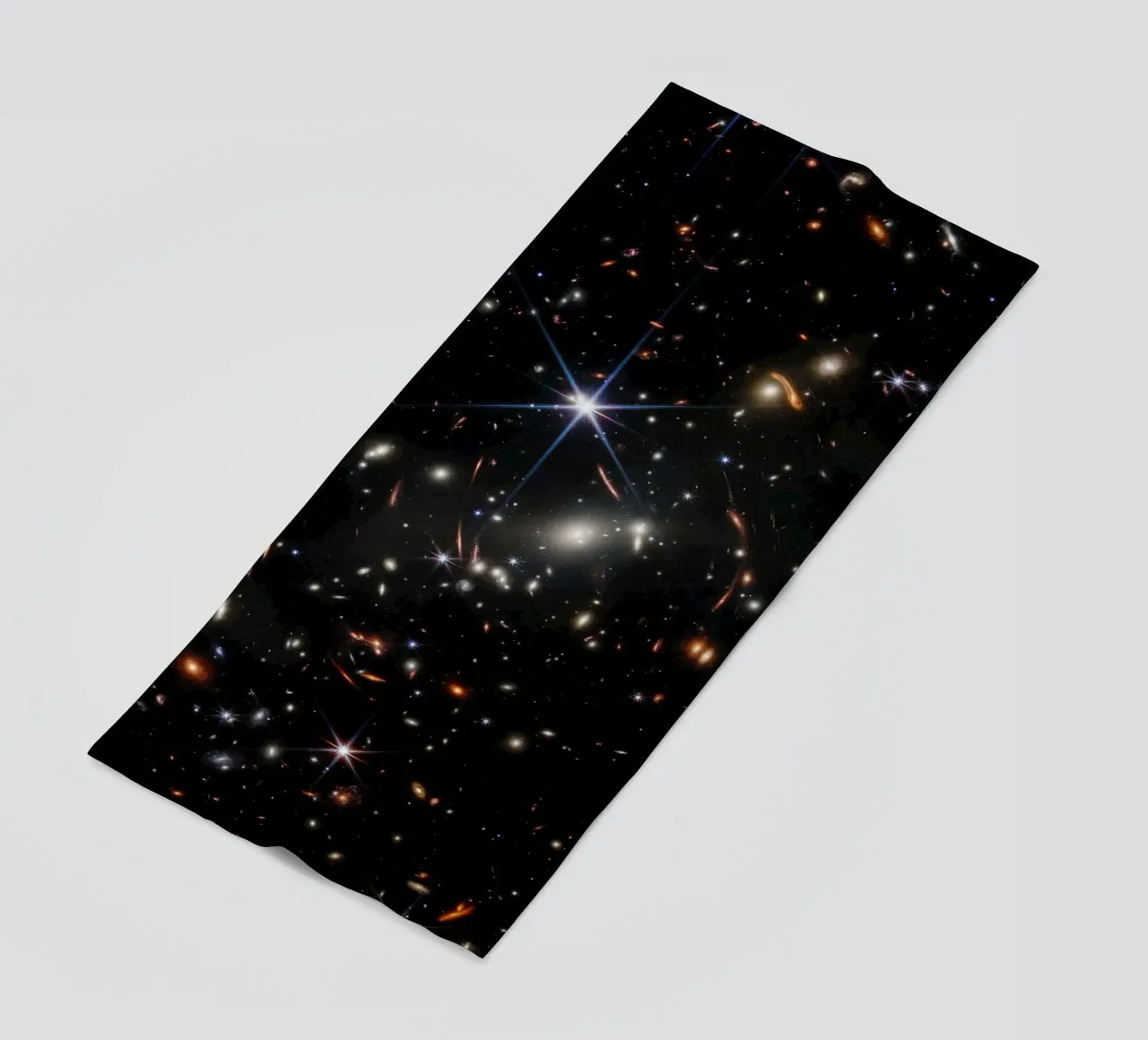 James Webb - First deep field image beach towel by harris shop