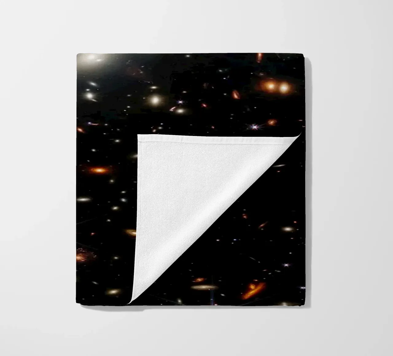 James Webb - First deep field image beach towel by harris shop