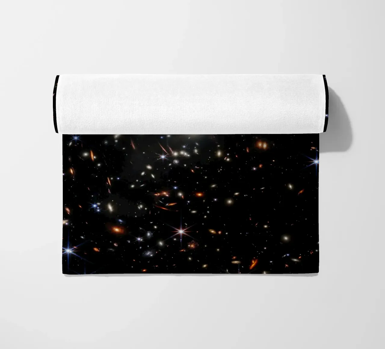 James Webb - First deep field image beach towel by harris shop