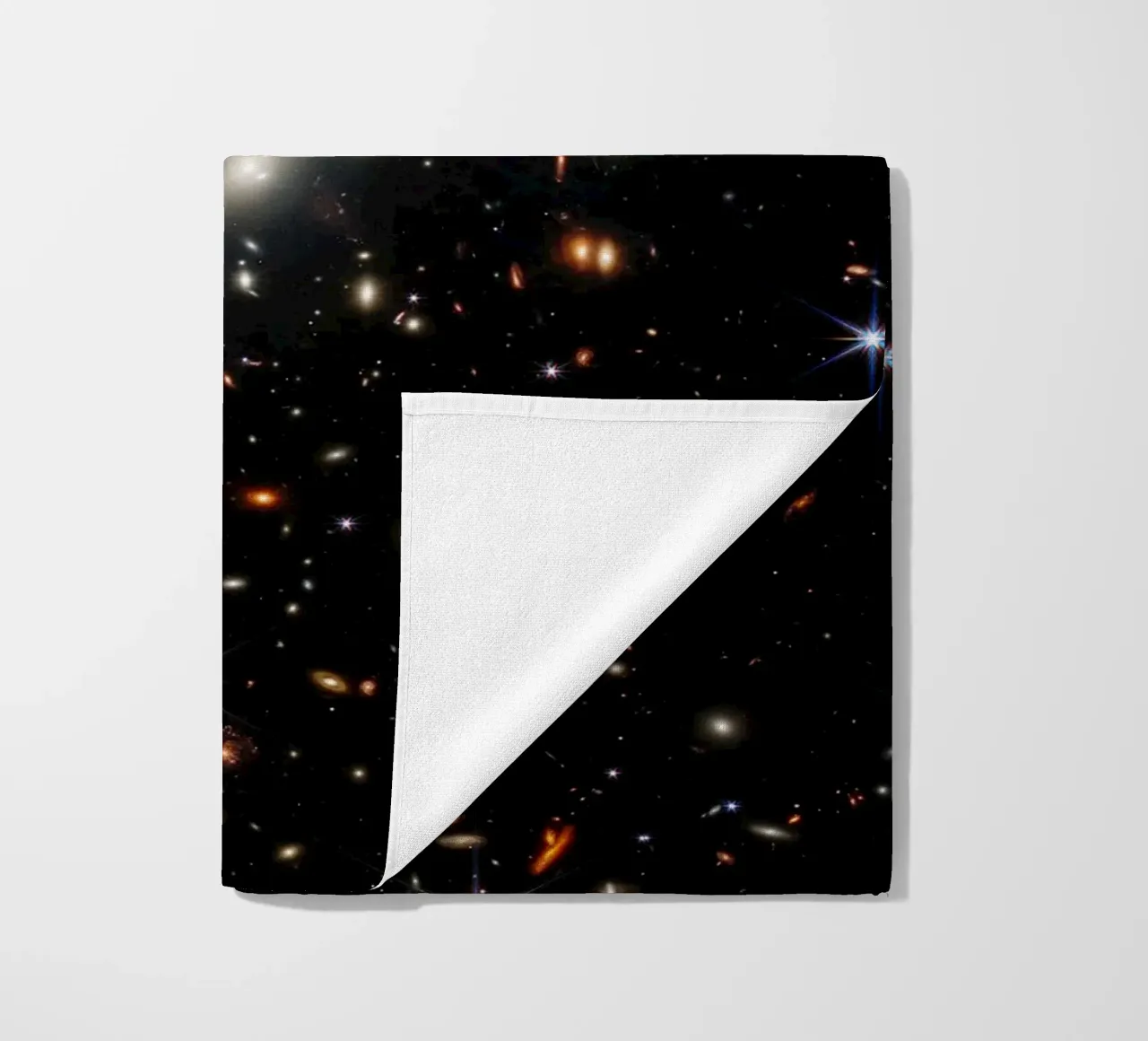 James Webb - First deep field image beach towel by harris shop