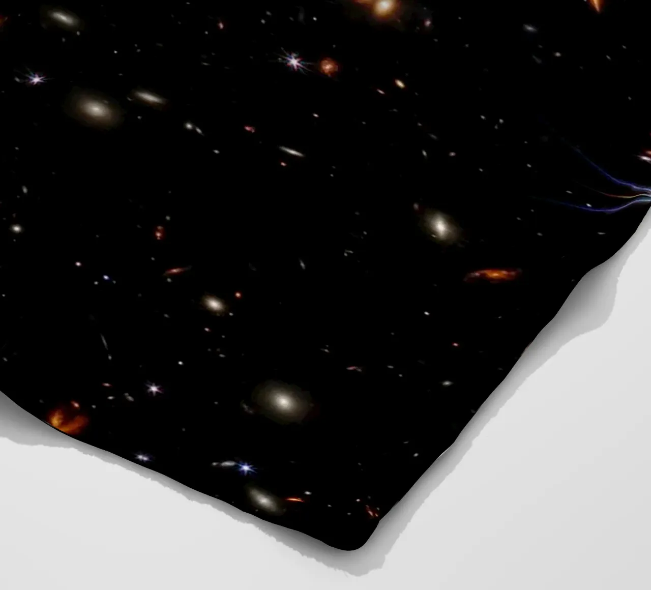 James Webb - First deep field image fleece blanket by harris shop