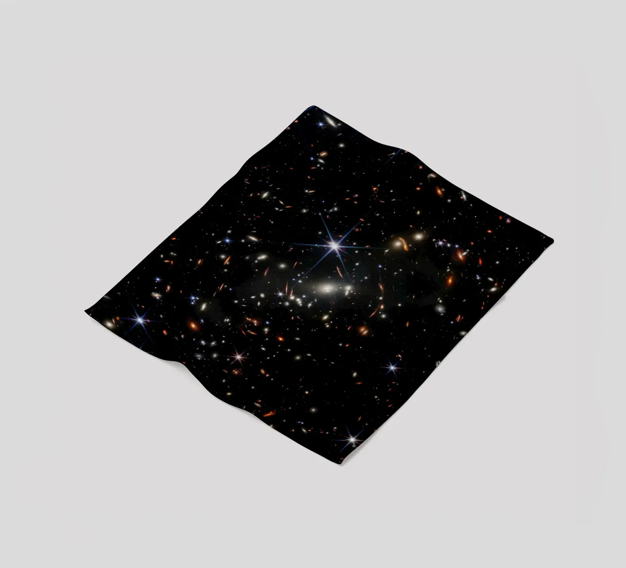 James Webb - First deep field image fleece blanket by harris shop