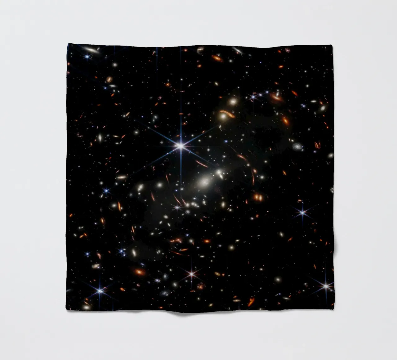 James Webb - First deep field image fleece blanket by harris shop