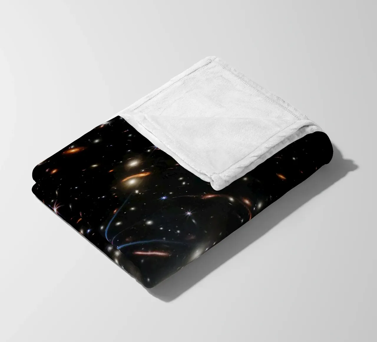 James Webb - First deep field image fleece blanket by harris shop