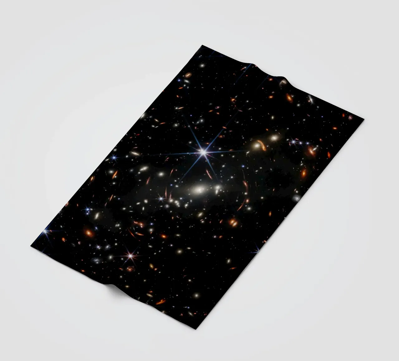 James Webb - First deep field image fleece blanket by harris shop