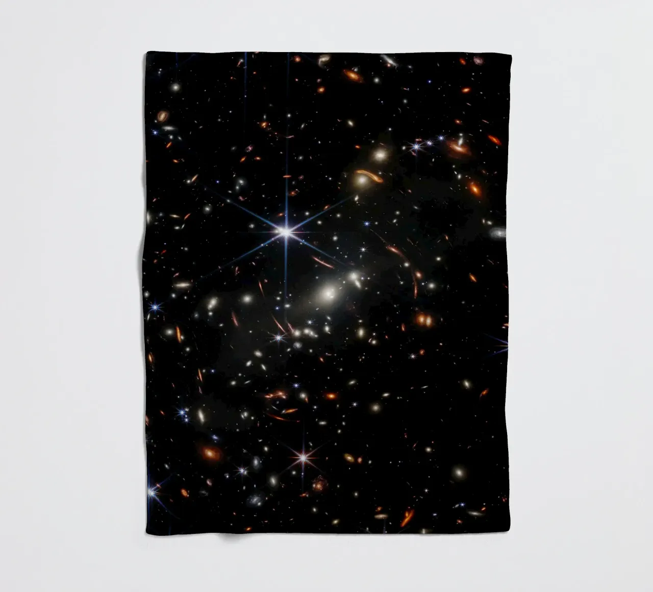 James Webb - First deep field image fleece blanket by harris shop