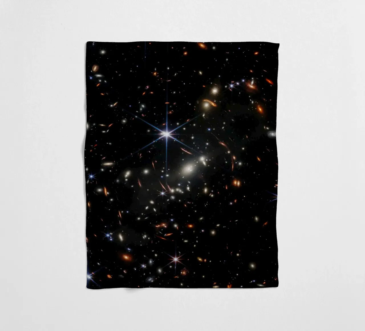 James Webb - First deep field image fleece blanket by harris shop