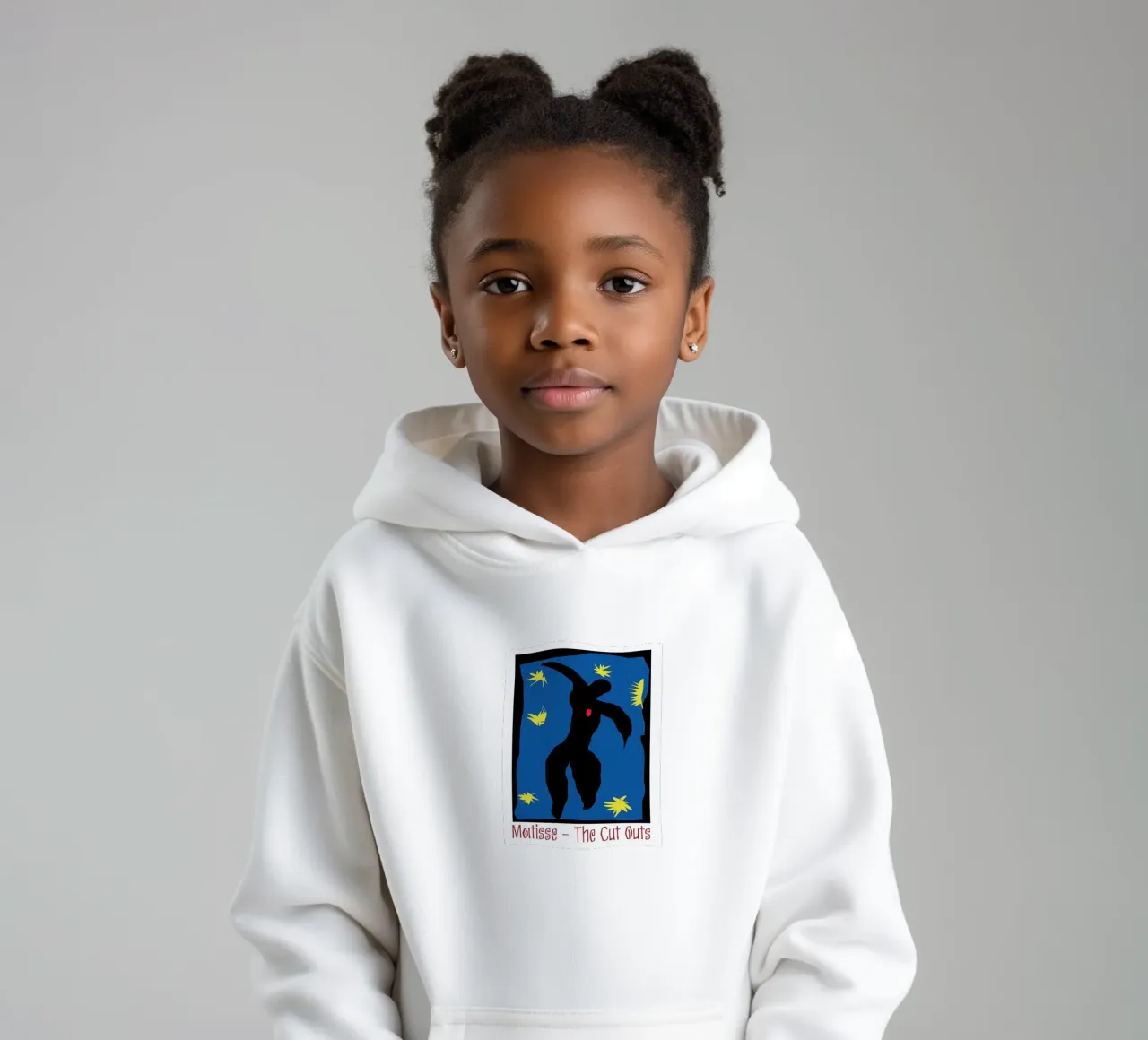 silhouette of a person jumping kids hoodie by sazkia art