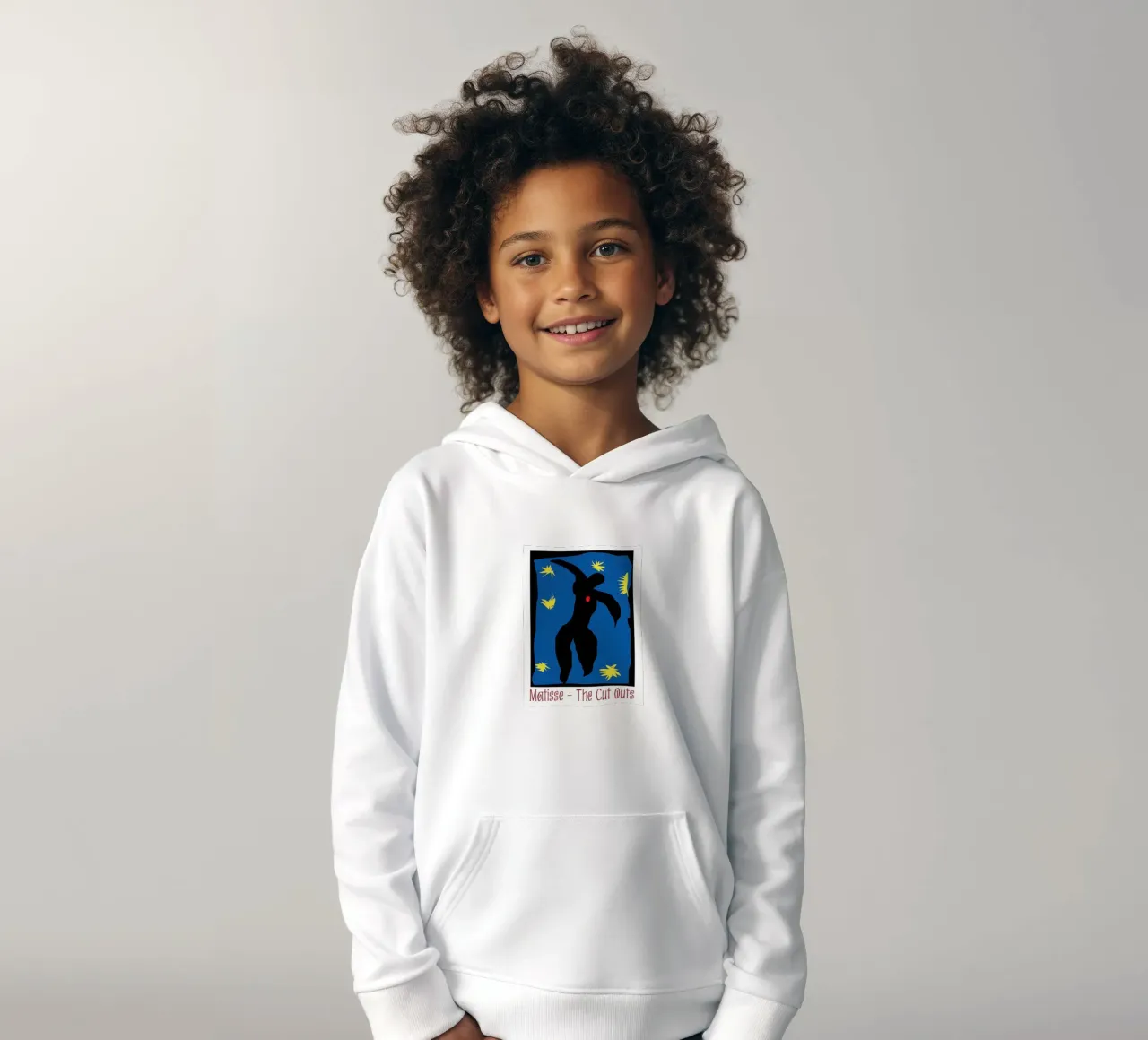 silhouette of a person jumping kids hoodie by sazkia art