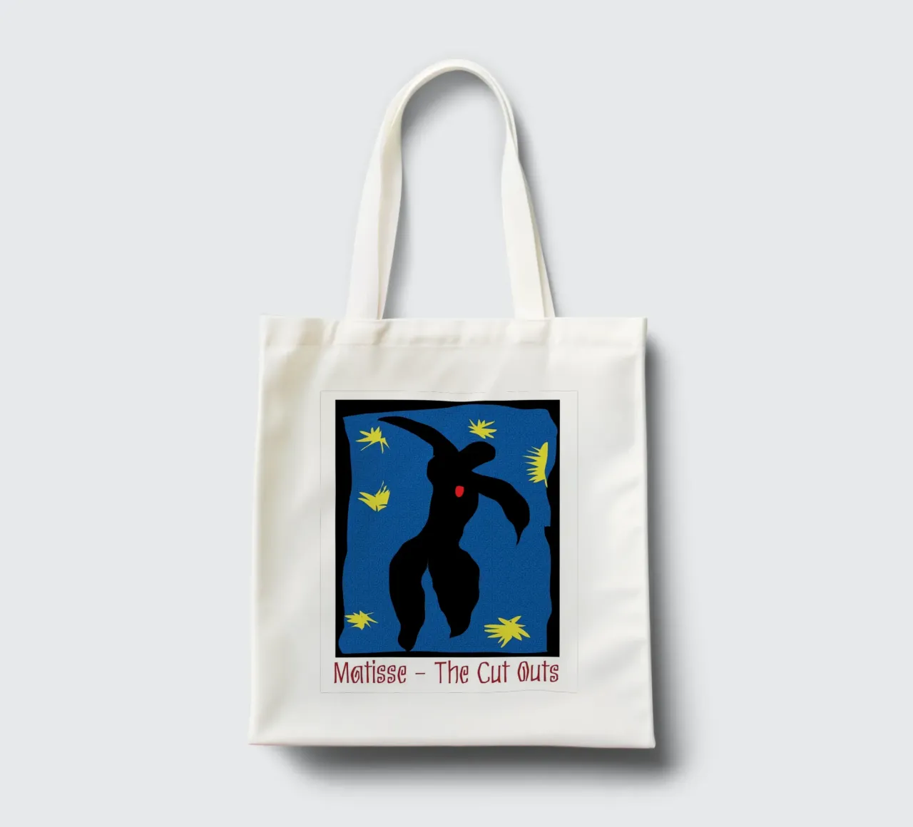 silhouette of a person jumping tote bag by sazkia art