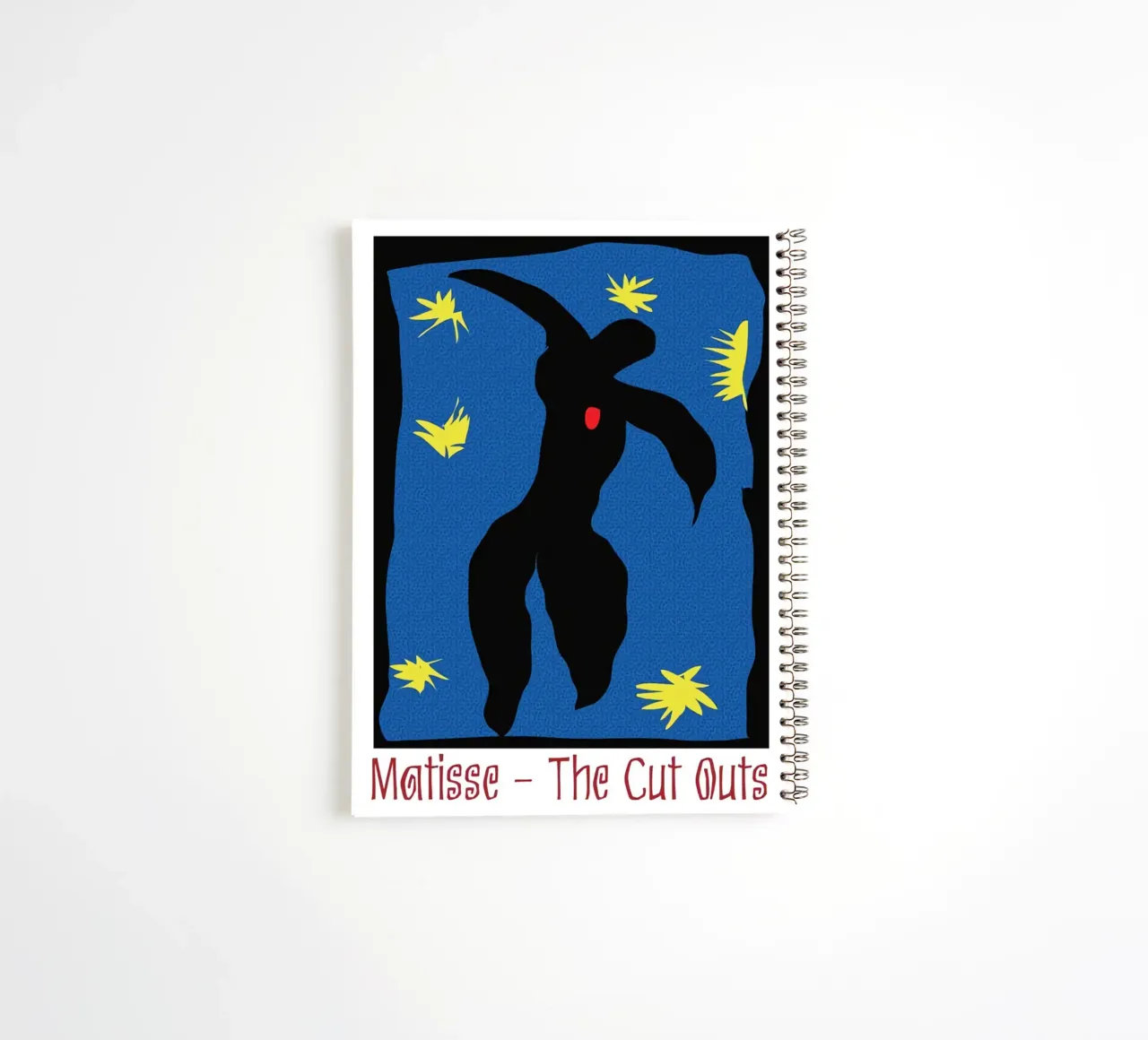 silhouette of a person jumping spiral notebook by sazkia art