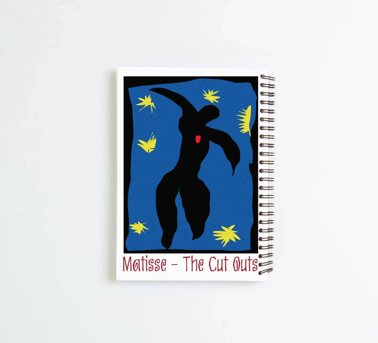 silhouette of a person jumping spiral notebook by sazkia art