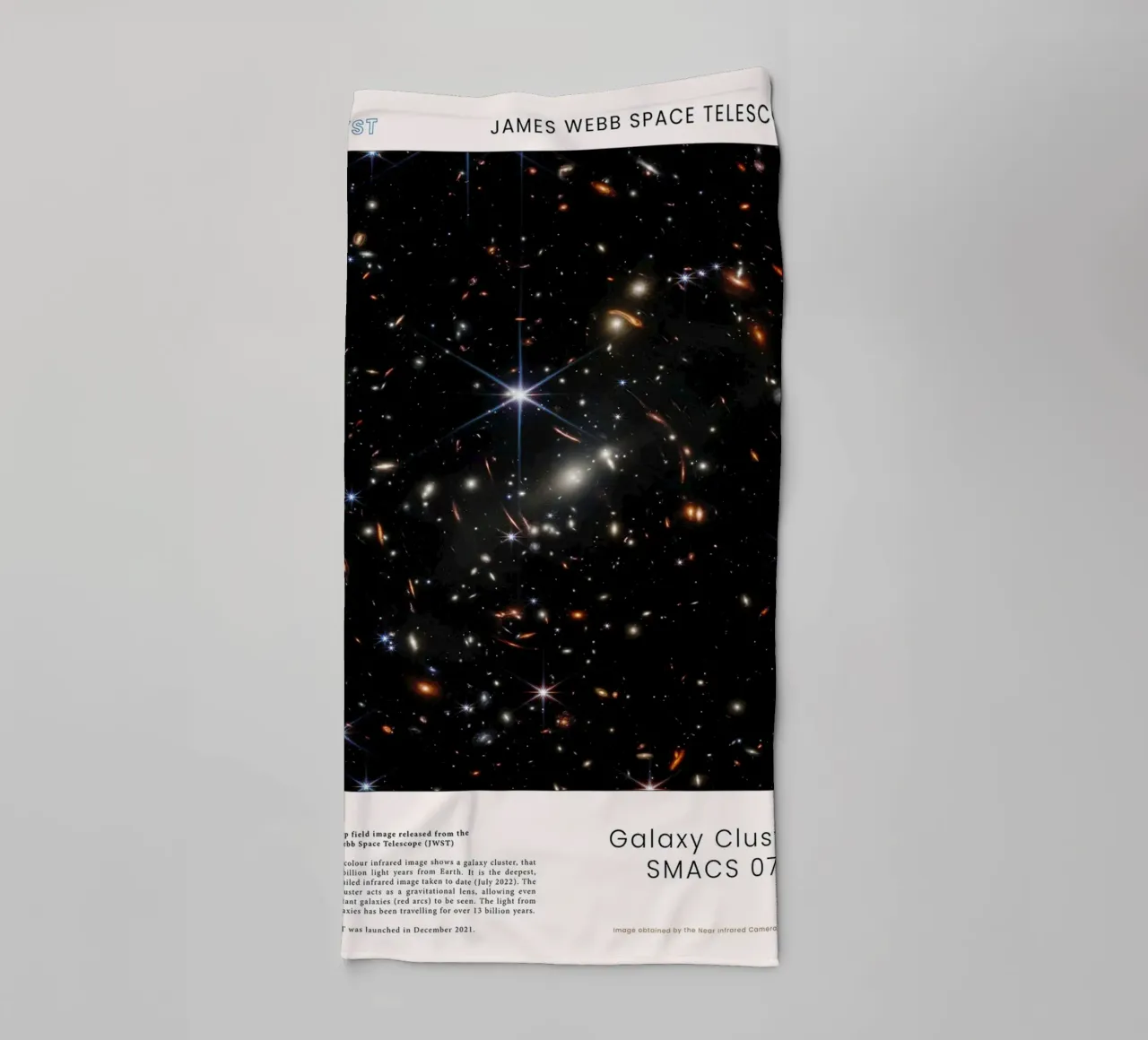 JWST - Galaxy cluster SMACS 0723 towel by harris shop