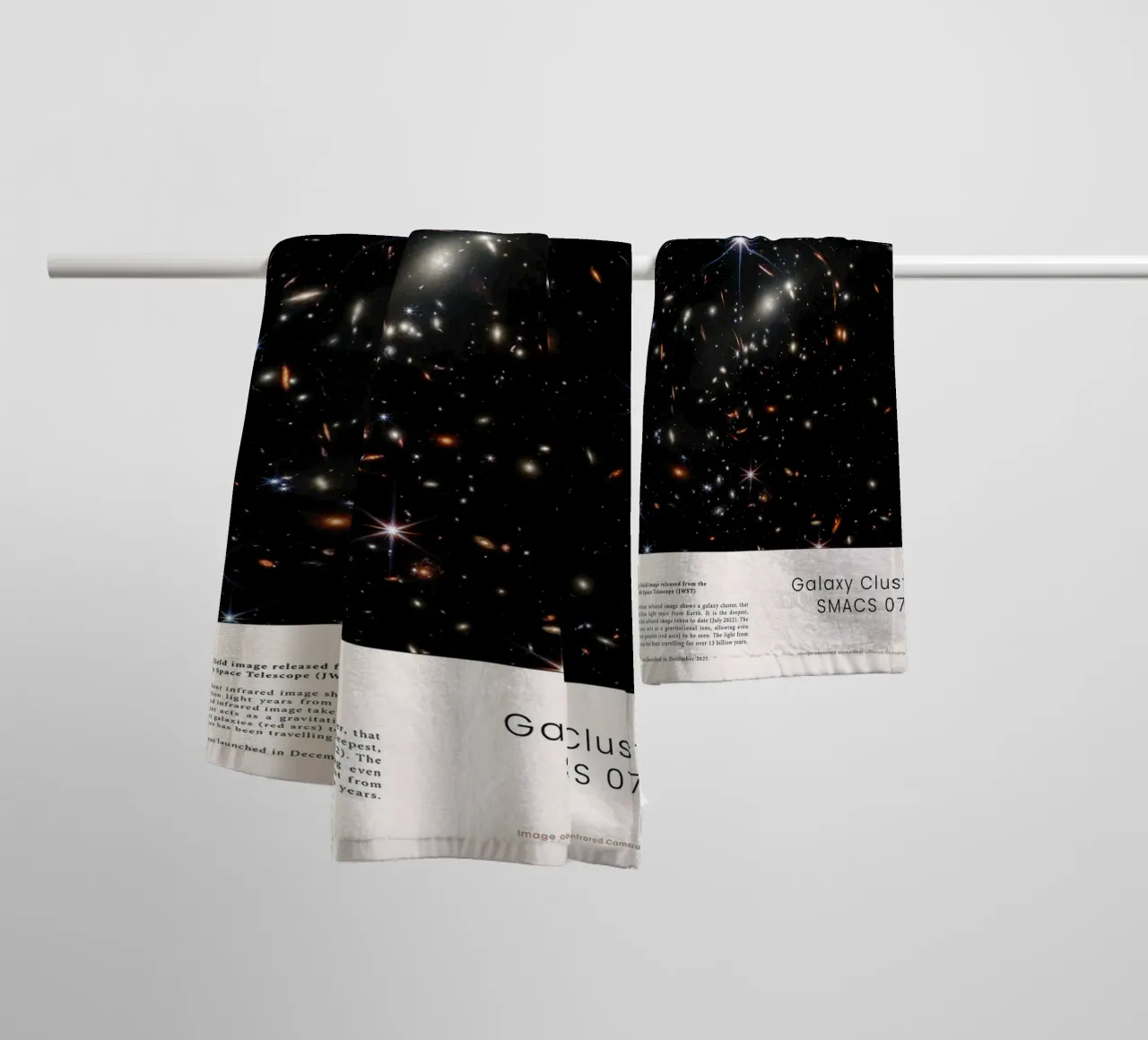 JWST - Galaxy cluster SMACS 0723 towel by harris shop