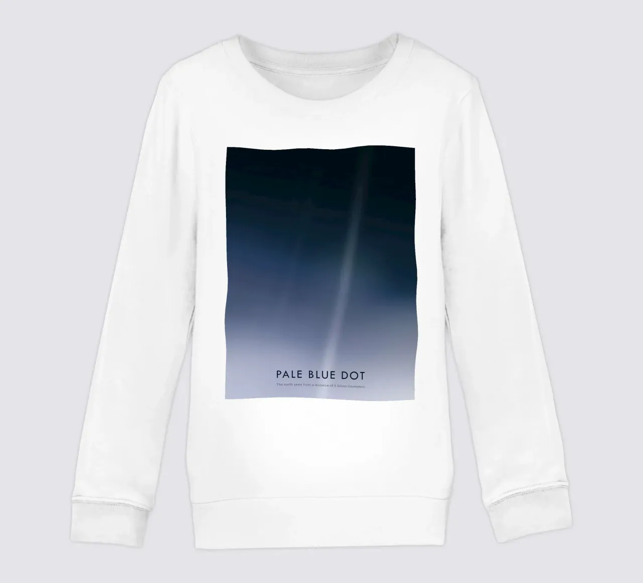 Pale Blue Dot kids sweatshirt by harris shop