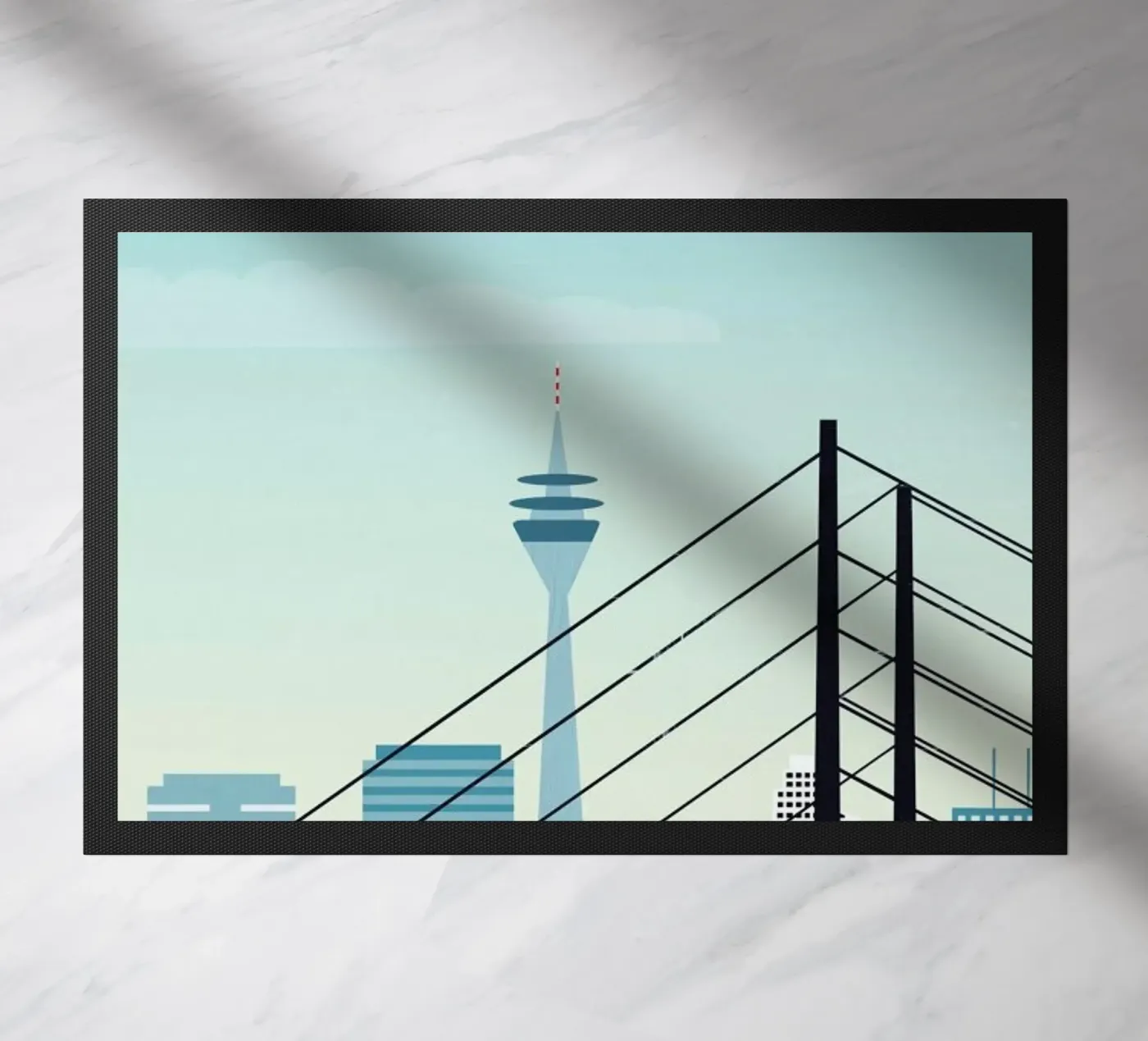 Düsseldorf deurmat van Katinka Reinke