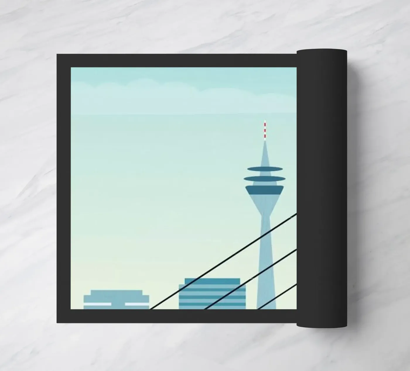 Düsseldorf deurmat van Katinka Reinke