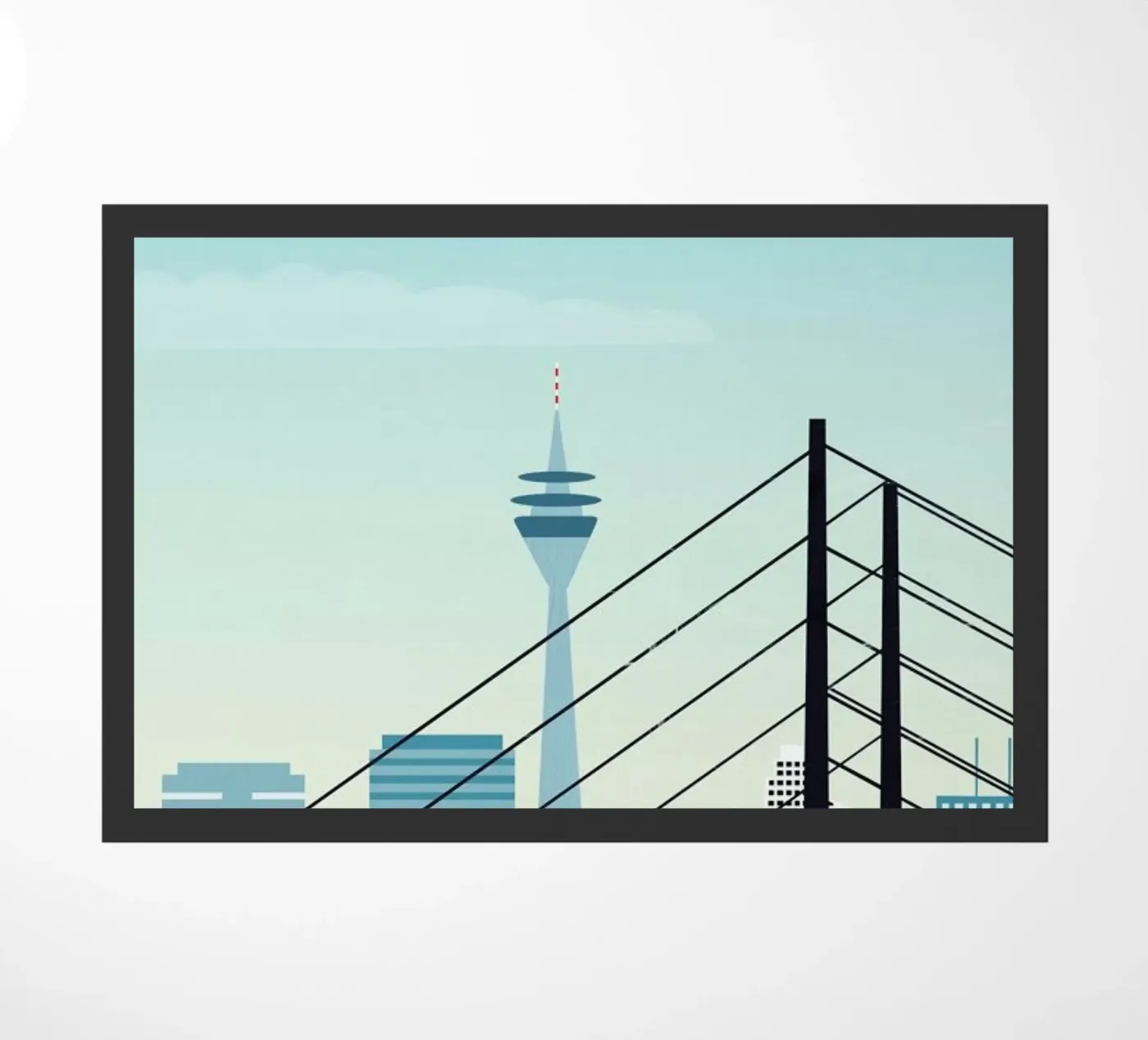 Düsseldorf deurmat van Katinka Reinke