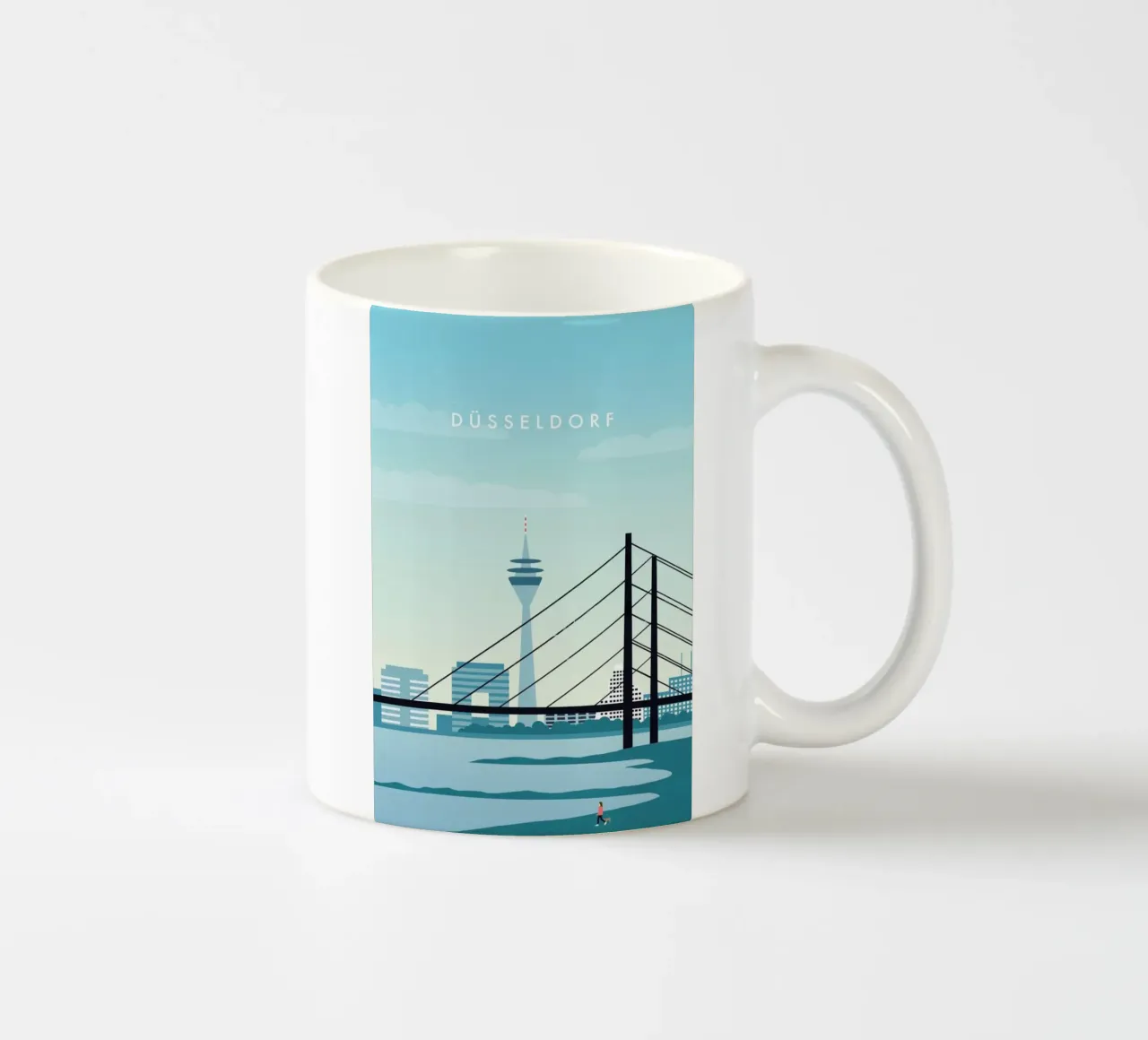 Düsseldorf ceramic mug by Katinka Reinke