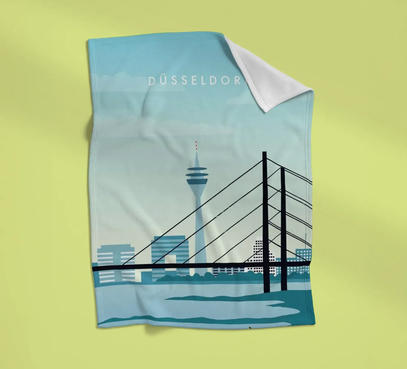 Düsseldorf Fleecedecke von Katinka Reinke